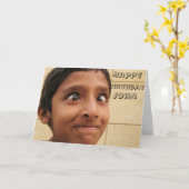 Carte bithday For him guy men  thoughtful special  (Fleur jaune)