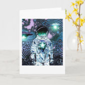 Carte Bits of Space Card -7 (Fleur jaune)