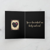 Carte Bittersweet Gothic Valloween Roses  (Intérieur)