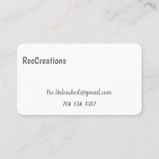 Carte Biz RecCreations (Devant)