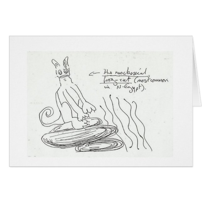 Carte bizarre, c'est chat de grenouille (Devant Horizontal)