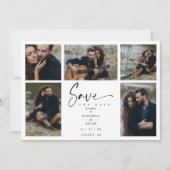 Carte Black 5 Photos Chic tendance Collage Mariage Covid (Devant)