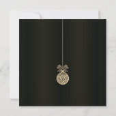 Carte Black and Gold Elegance Christmas Card (Dos)