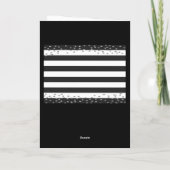 Carte Black and Silver Glitter 13e Birthday (Dos)