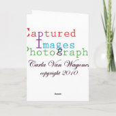 Carte Black and White Cat (Dos)