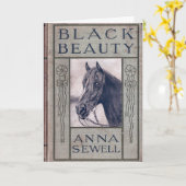 Carte Black Beauty Première Édition Couverture, Annivers (Fleur jaune)