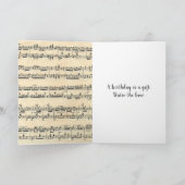 Carte Black Birday Bow sur la musique (Intérieur)