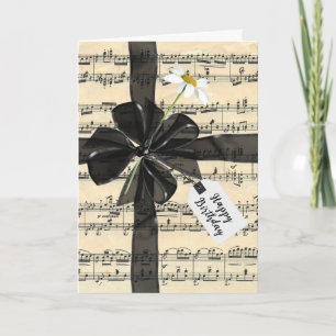 Carte Black Birday Bow sur la musique