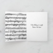 Carte Black Birday Bow sur la musique (Intérieur)