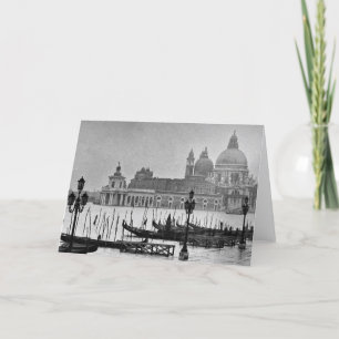 Carte Black Blanc Grand Canal Venise Italie Voyage