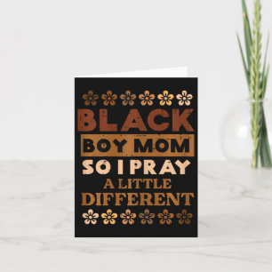 Carte Black Boy Priez Petite différence Histoire Mois Ma
