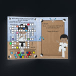 Carte Black Boys Karate Secret Message Joyeux anniversai<br><div class="desc">Vous recevrez une carte de cinq personnes de votre artiste martial quand il recevra cette carte pour son anniversaire cette année ! Ajoutez son nom et son âge et il sera étonné de les voir en version imprimée sur presque chaque pli de cette carte. Il est conçu de couverture en...</div>