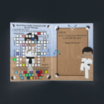 Carte Black Boys Karate Secret Message Joyeux anniversai<br><div class="desc">Vous recevrez une carte de cinq personnes de votre artiste martial quand il recevra cette carte pour son anniversaire cette année ! Ajoutez son nom et son âge et il sera étonné de les voir en version imprimée sur presque chaque pli de cette carte. Il est conçu de couverture en...</div>