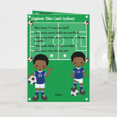 Carte Black Boys Soccer Vous êtes A-Maze-ing Joyeux anni (Dos)