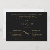 Carte Black Branches tendance Mariage Celebration 2 Phot (Dos)