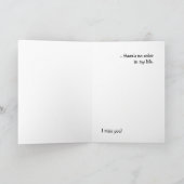 Carte Black Cat I Miss You (Intérieur)