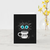 Carte Black Cat Its Fine Im Fine Everything Is Fine Funn (Fleur jaune)