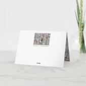 Carte Black Cat Sitting Outdoors (Dos)