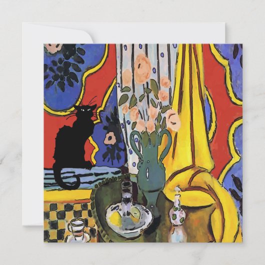 Carte Black Cat Still Life (Devant)
