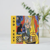 Carte Black Cat Still Life (Debout devant)