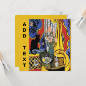 Carte Black Cat Still Life (Devant/Arrière en situation)