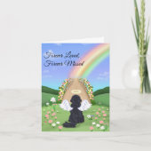 Carte Black Cavalier King Charles Rainbow Bridge  (Devant)