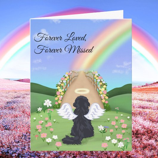 Carte Black Cavalier King Charles Rainbow Bridge 