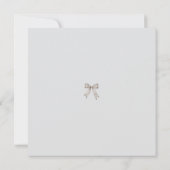 Carte Black Coquette Minimalist Elegant 50th Birthday (Dos)