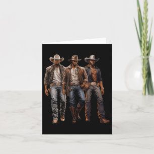 Carte Black Cowboy Western Rodeo Melanin Black History T