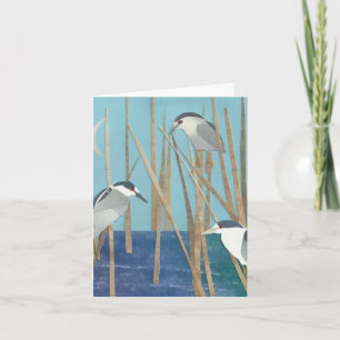 Carte Black-Crowned Night Herons