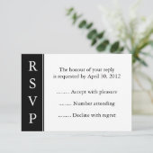 Carte Black Event, Reply, Response ou RSVP (Debout devant)