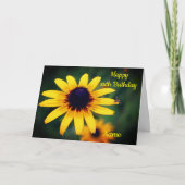 Carte Black Eyed Susan Flower Personnalisé Anniversaire (Devant)