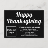 Carte Black Flat de Thanksgiving Small Business (Devant)