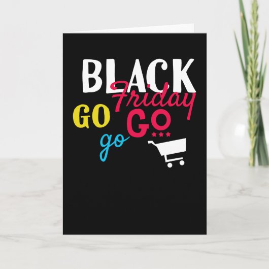 Carte Black Friday Go Go Go Shopping (Devant)