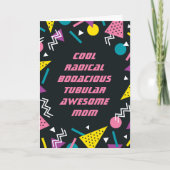 Carte Black Funny 80s Slang Mothers Day Card (Devant)