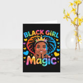 Carte Black Girl Magic African Girl Hbcu  (Fleur jaune)