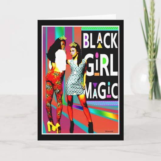 Carte Black Girl Magic — Always a Queen (Devant)