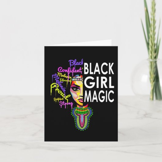 Carte Black Girl Magic T African Dashiki Outfit Pride Mo (Devant)