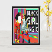 Carte Black Girl Magic — Toujours une Reine (Fleur jaune)