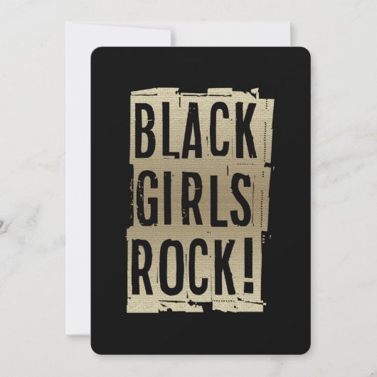 Carte Black Girls Rock ! (Devant)