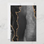 Carte Black Gold Agate 21e fête d'anniversaire (Dos)