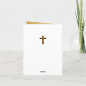 Carte Black Gold Church Appréciation Anniversaire (Dos)