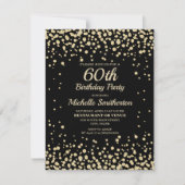 Carte Black Gold Diamond Parties scintillant femmes 60e (Devant)