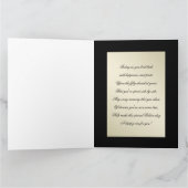 Carte Black Gold Flourish 50e anniversaire 8,5 x 11 (Intérieur)