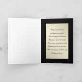Carte Black Gold Flourish 50e anniversaire Mariage (Intérieur)