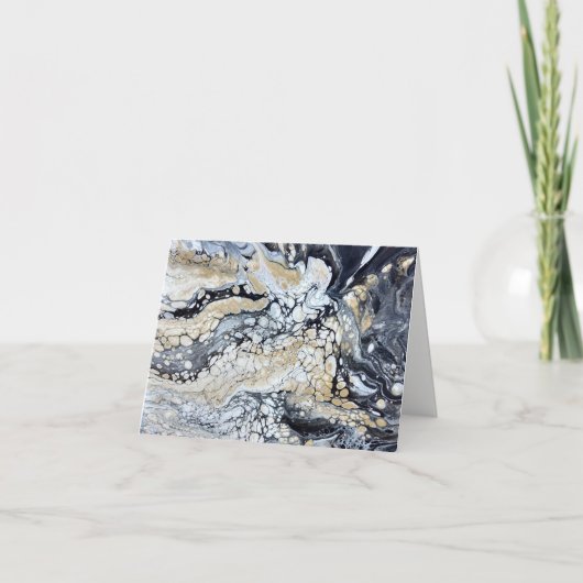 Carte Black Gold White Note (Devant)