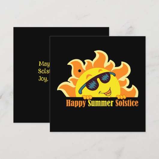Carte Black happy Summer solstice 2026 (Devant / Derrière)