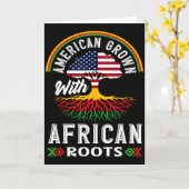 Carte Black History American Grown With African Roots Tr (Fleur jaune)