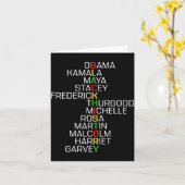 Carte Black History Black Leaders Melanin African Men Wo (Fleur jaune)