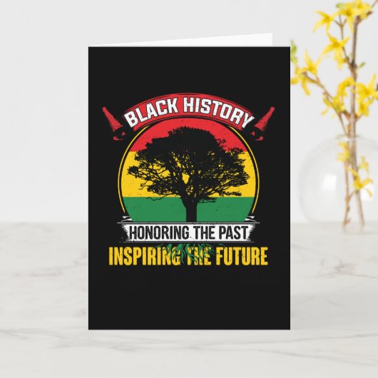 Carte Black History Inspiring The Future (Fleur jaune)